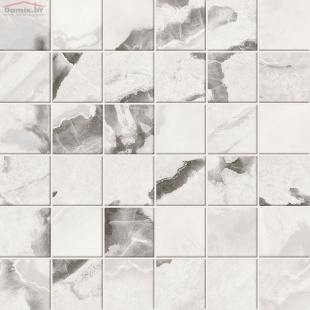Керамогранит Atlas Concorde Forte dei Marmi quark Oyster wh. Mosaic Lapp (30x30х0,9) арт. 610110001184 лаппатированный